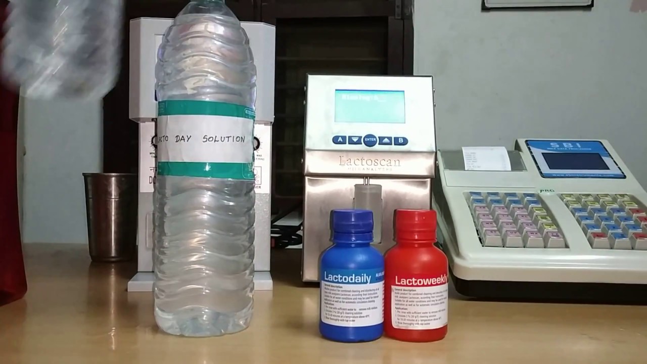 Lactoscan Milk Analyser cleaning procedure