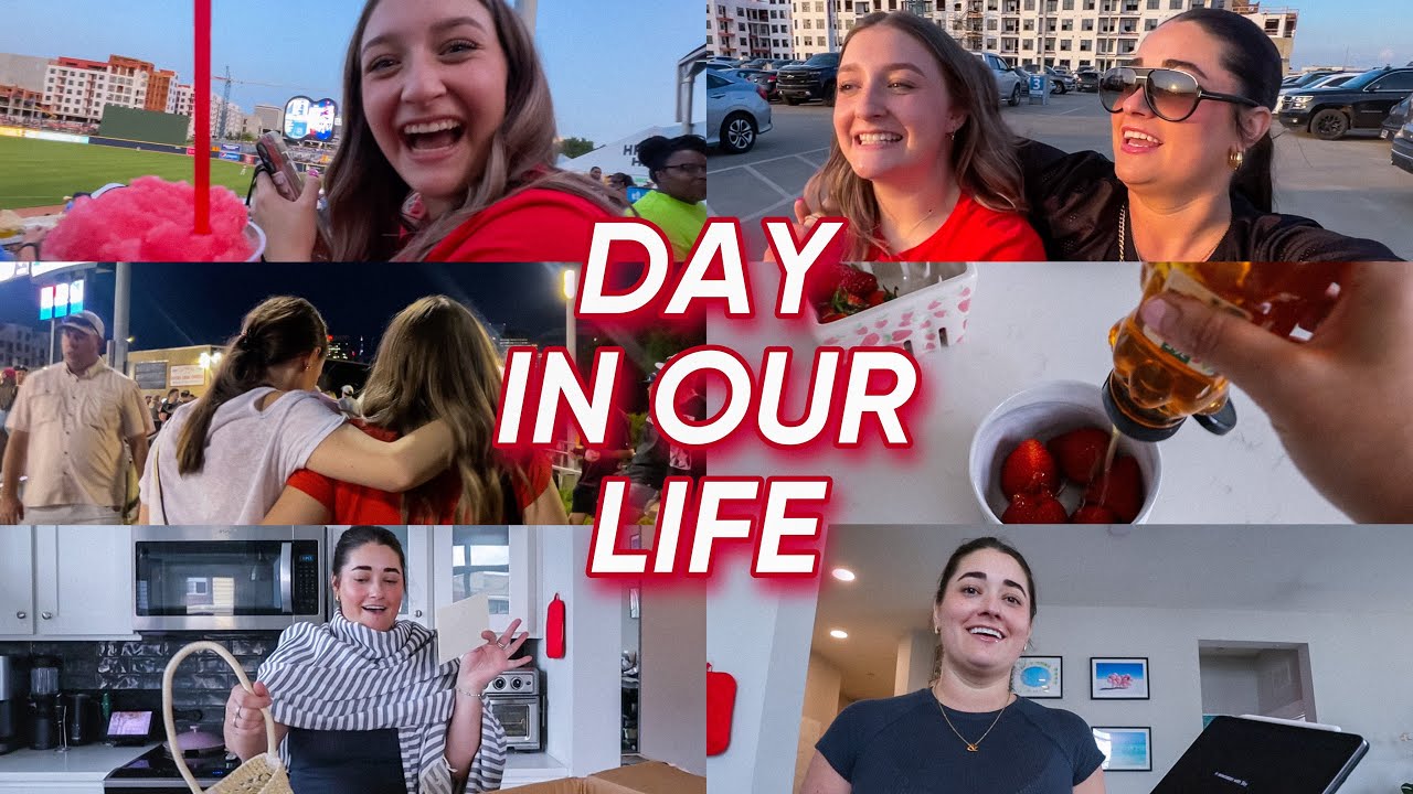 a day in our live ❤️ PR haul, reset, Nashville Sounds game for Jess’s bday!