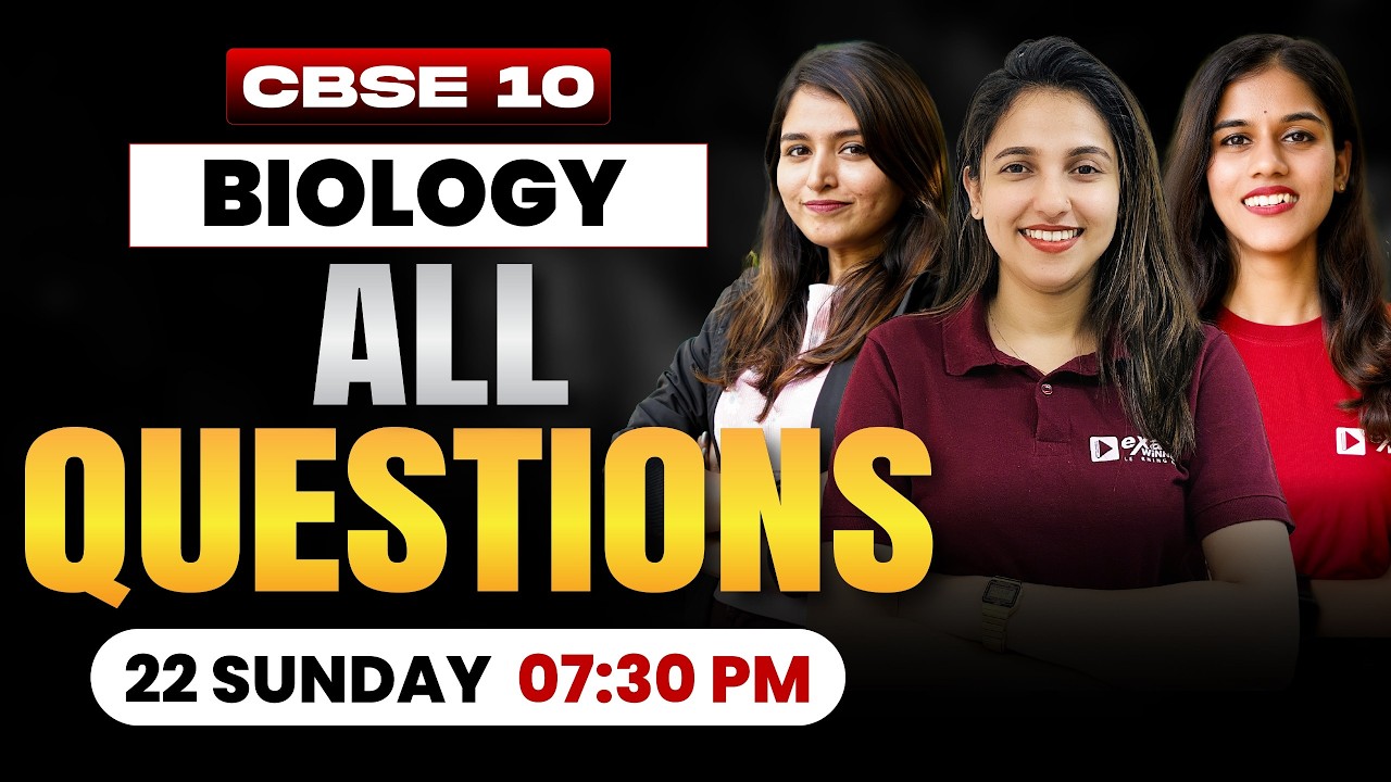 CBSE Class 10 Board Exam | Biology | All Questions | Exam Winner