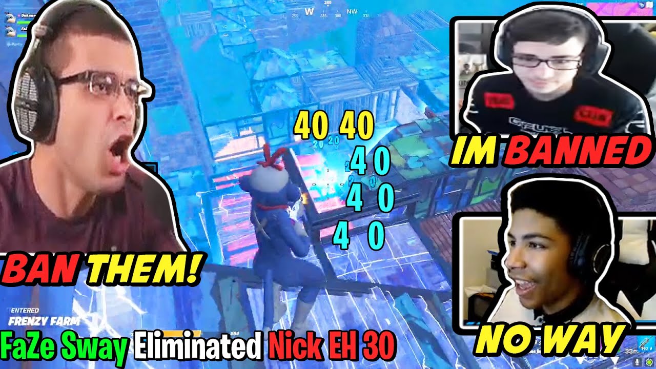 FaZe Sway & Unknown Gets BANNED From Nick EH 30 Scrims After Killing Him & Destroying The Lobby