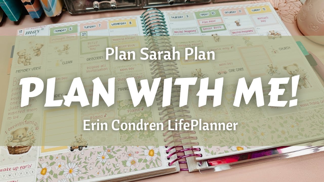 Plan With Me! | May 6-12 | ECLP | Show and Tell | Teacher Planner Chat | Garden Party
