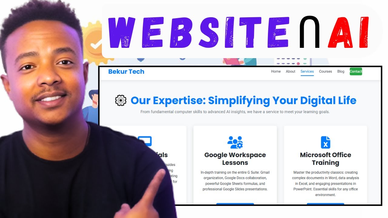ChatGPT እና Gemini 3 በመጠቀም Website አሰራር | AI Web Development