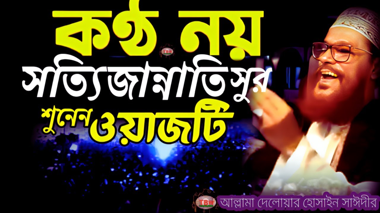 কণ্ঠ নয় সত্যি জান্নাতি সুর শুনেন ওয়াজটি | allama delwar hussain saidi waz |Delowar Hossain Saidi Waz