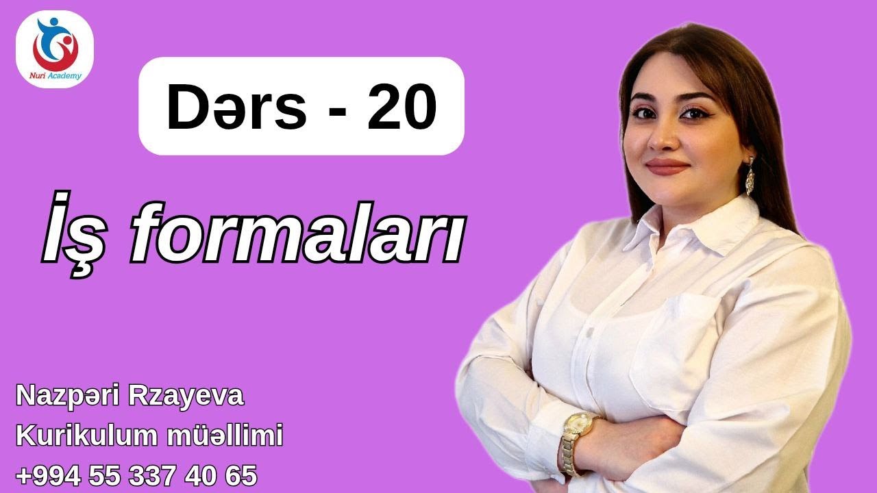 KURİKULUM CANLI DƏRS - 20 I İNTERAKTİV TƏLİMDƏ İŞ FORMALARI I NAZPƏRİ RZAYEVA I 055 337 40 65