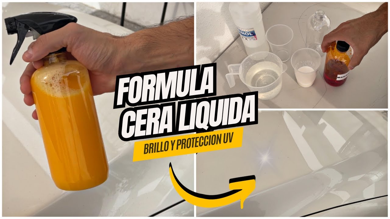 COMO HACER O FABRICAR CERA LIQUIDA CARNAUBA PARA AUTO / FORMULA AUTOMOTRIZ