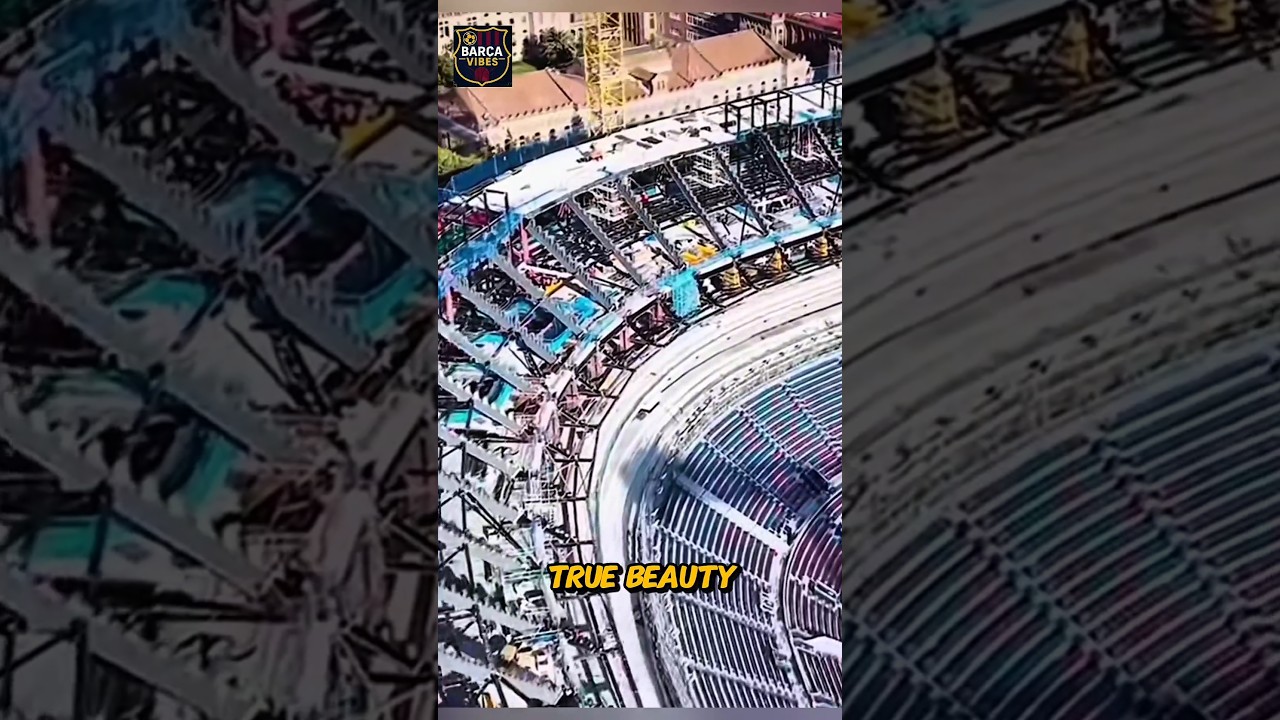 Stunning Drone View of Camp Nou 🏕 | Barcelona’s Iconic Stadium 