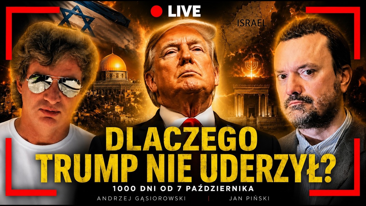Trump zatrzymał wojnę z Iranem? 1000 dni od 7 października. Gąsiorowski, Piński LIVE 38