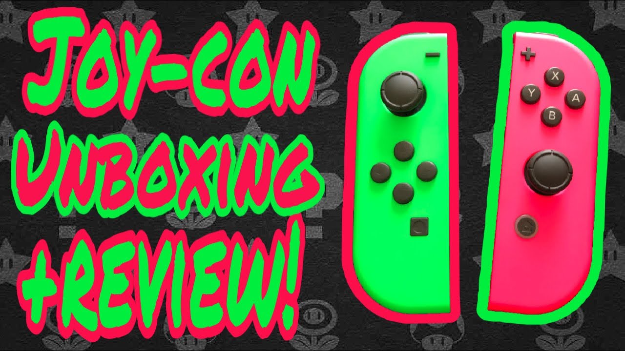 Neon Green/Pink Joy-Con Unboxing and review!