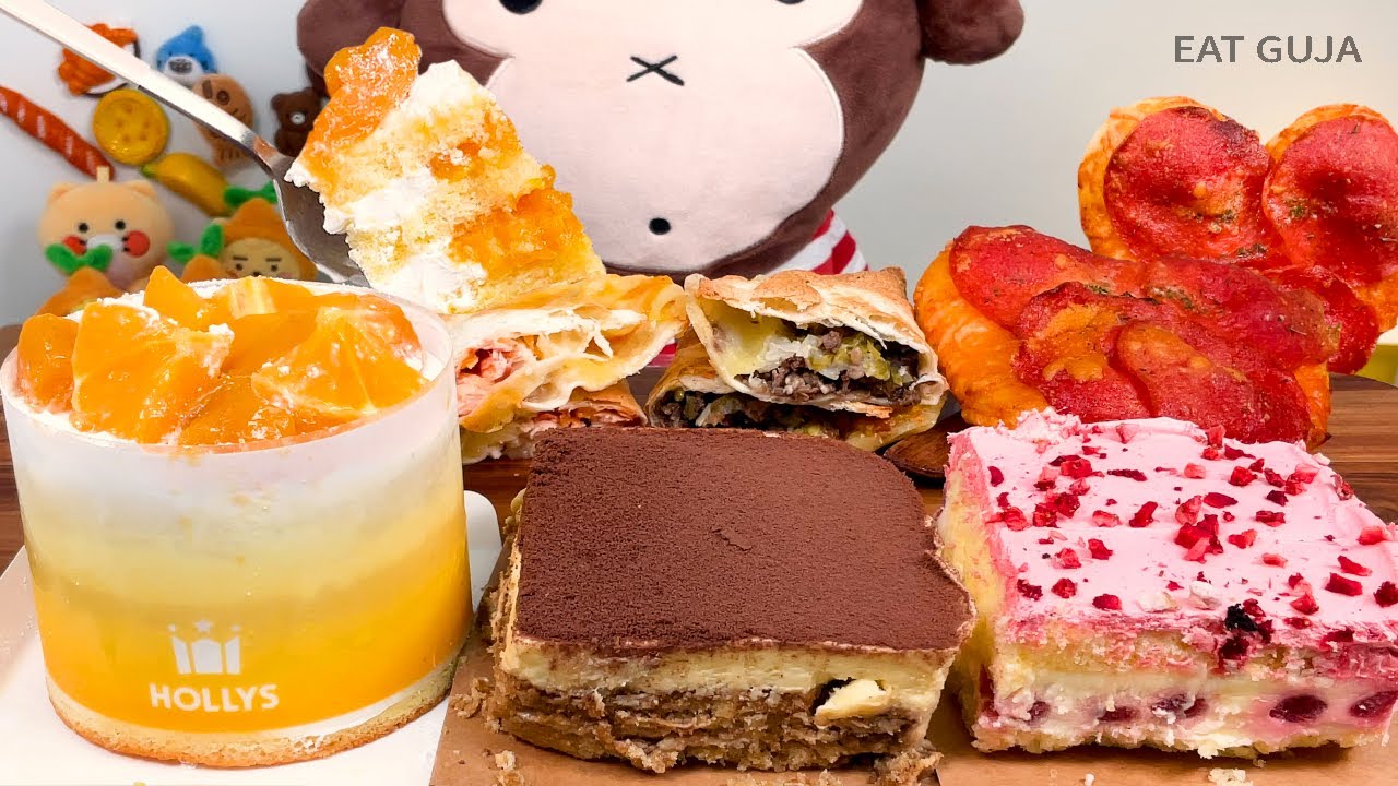 이번엔 할리스닷!!❤️케이크 프레즐 퀘사디아 디저트 먹방 Cake Pretzel Quesadia Dessert Mukbang Asmr
