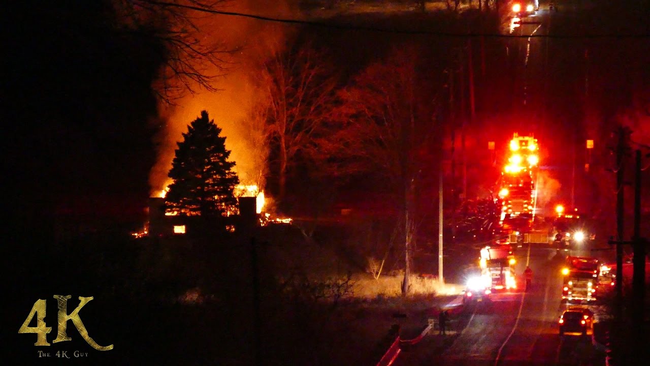 Brampton: Fully involved house fire burned to the ground 12-9-2016