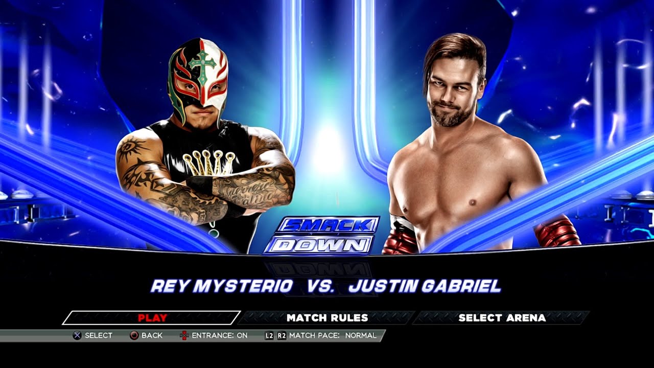 WWE 2K15 PS3 - Rey Mysterio VS Justin Gabriel [2K][mClassic]