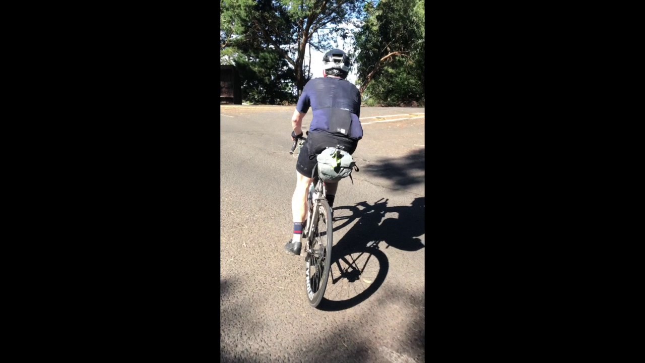 Indian Pacific Wheel Race 2017 - Mike Hall  conquering Greenhill Rd, SA. #ipwr2017
