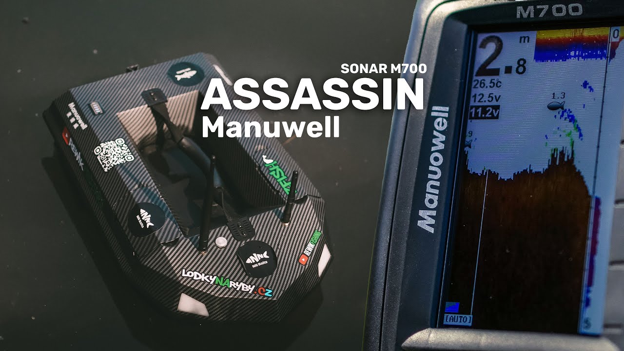 🛥️ Zavážacia lodička Assassin Manuowell + sonar Manuwell M700 - Lodkynaryby.cz