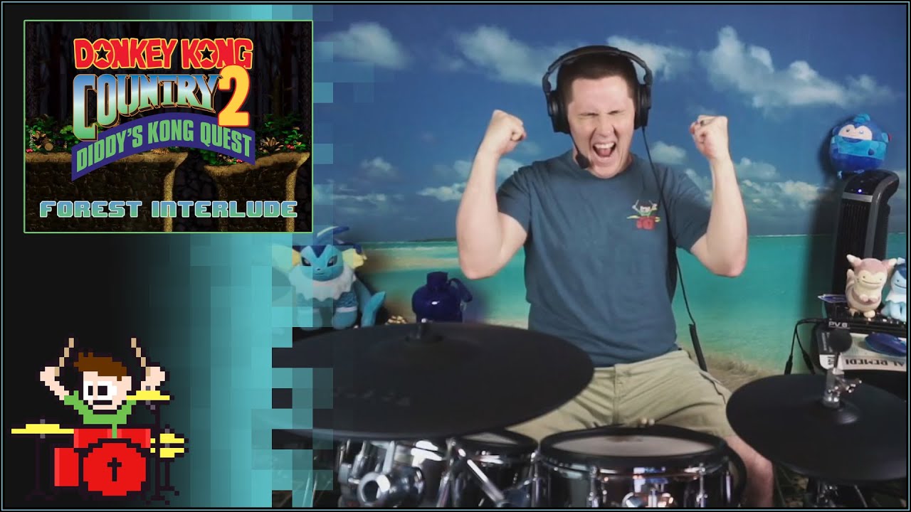 Donkey Kong Country 2 - Forest Interlude On Drums!