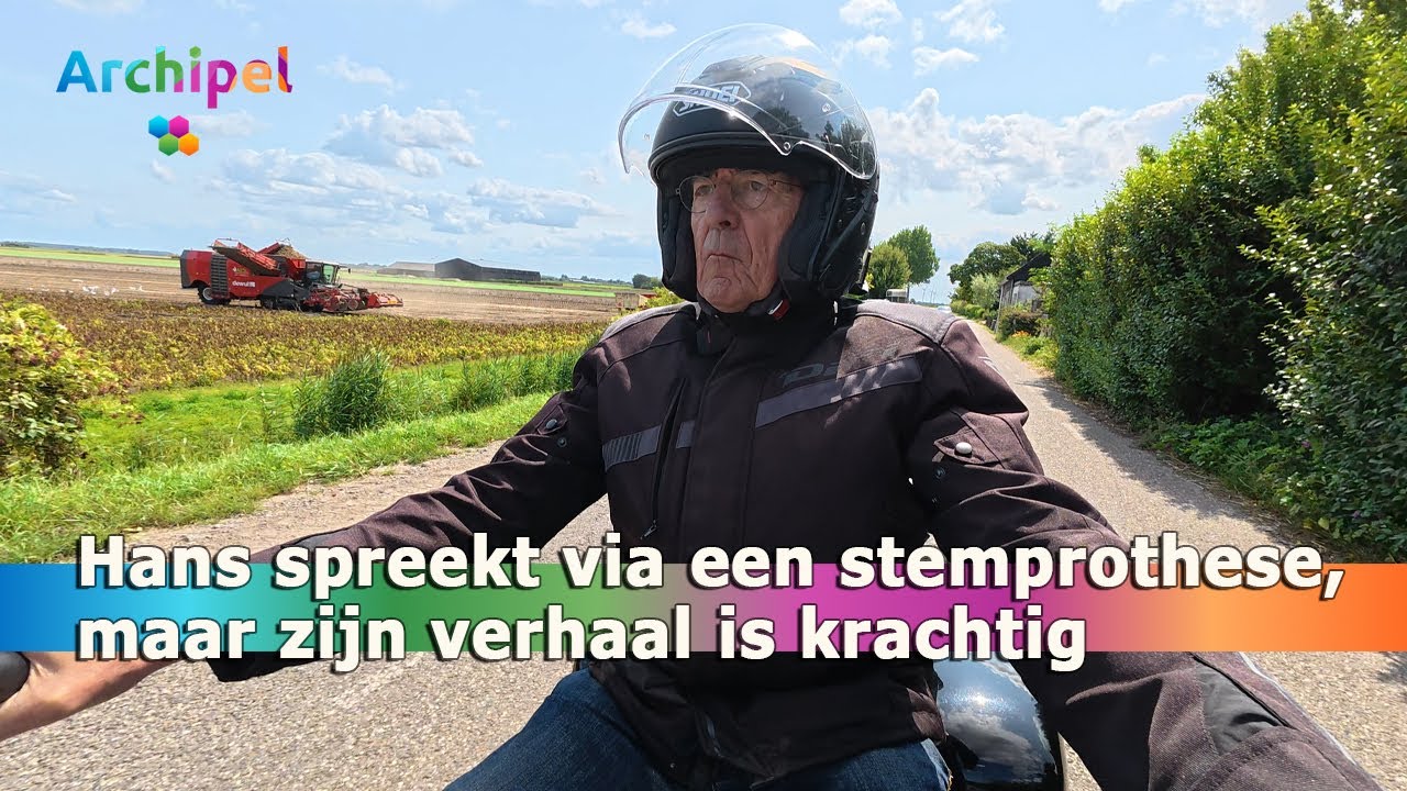 Hans spreekt via een stemprothese, maar zijn verhaal is krachtig