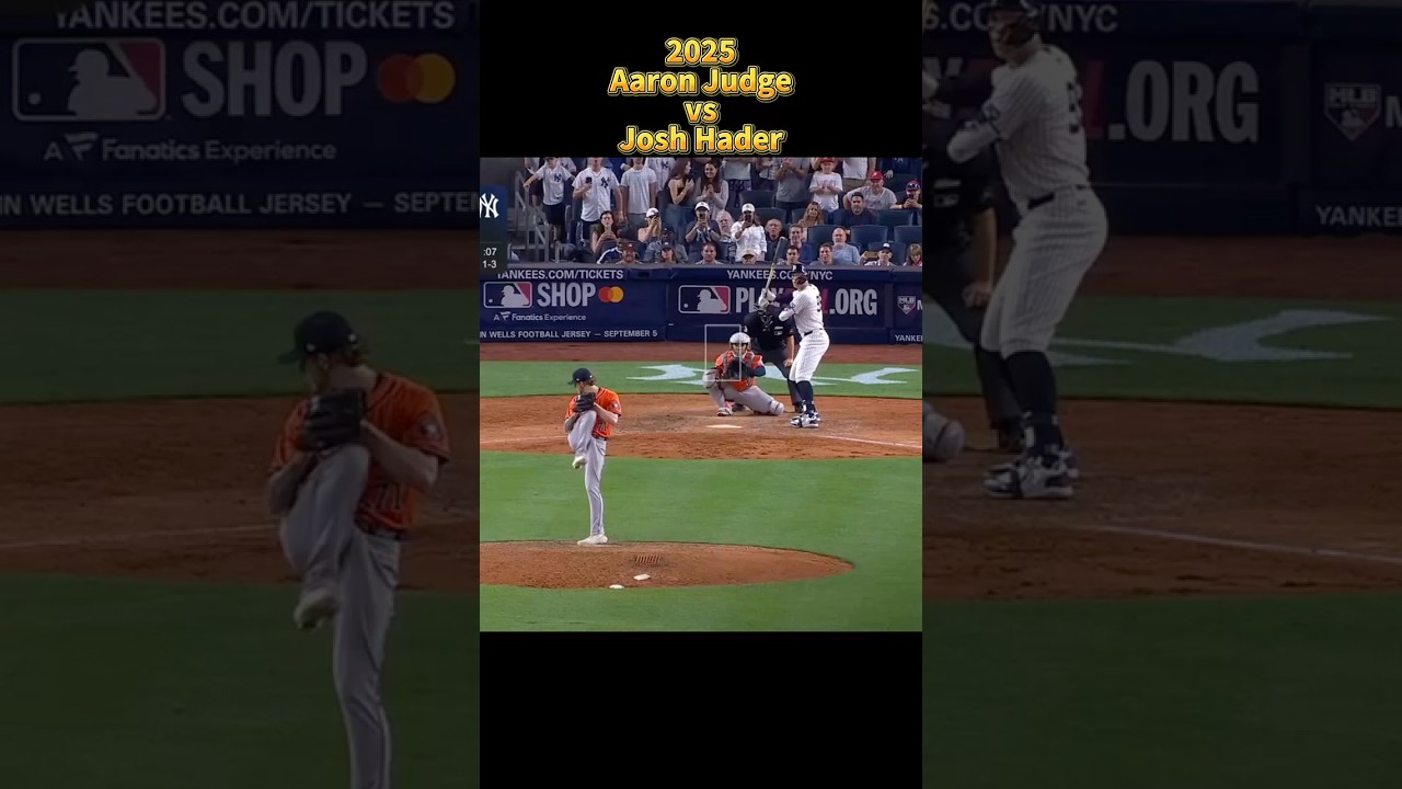 【Aaron Judge】vs Josh Hader 2025 All Pitches NewYork Yankees 