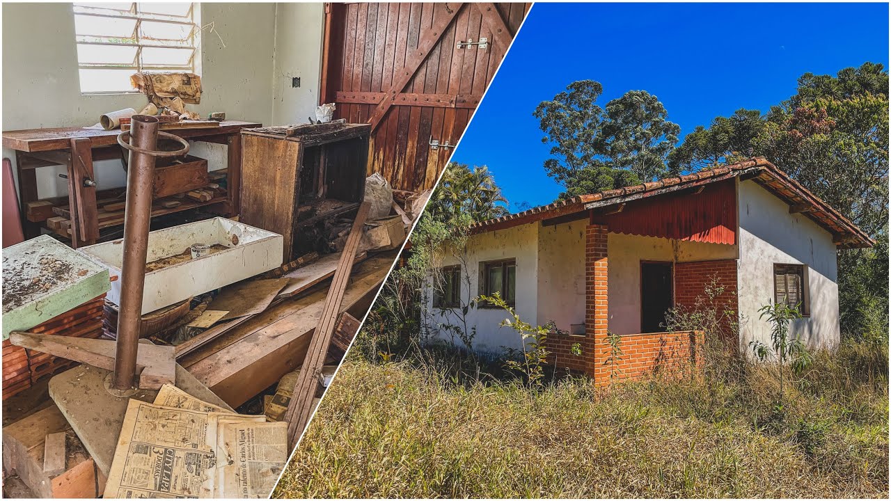 FUGIRAM DESSA CASA DEIXANDO MUITAS COISAS PARA TRAZ. “Quase 30 anos de abandono”