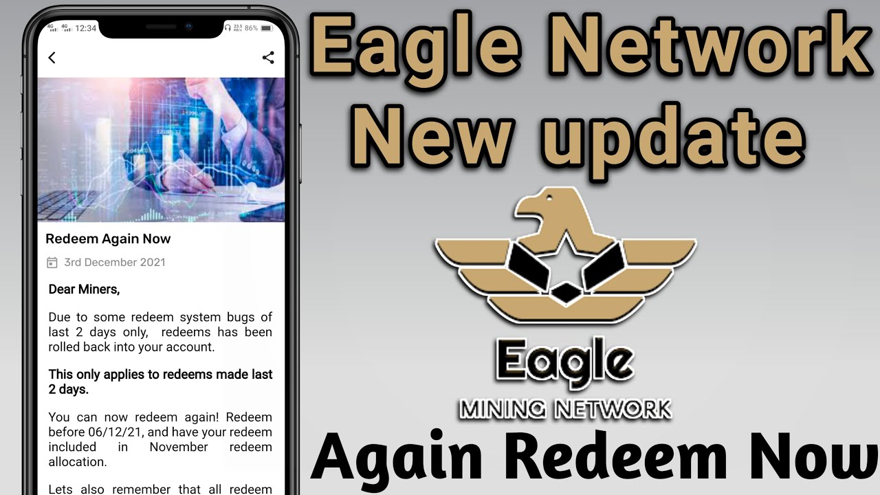 Eagle Network new update | Eagle again Redeem now | Cryptocurrency news | M Farhan Fayyaz