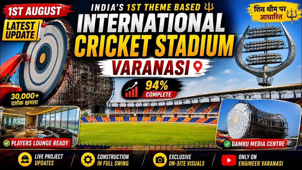 🚨 BIG UPDATE! India's 1st Shiv Theme Cricket Stadium Almost Ready, Inside Tour 🇮🇳 #longvideo #mah...