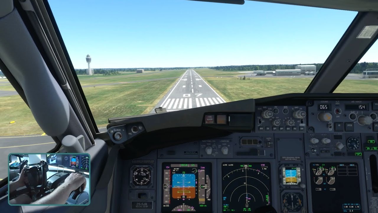 MSFS ✈ Beautiful 737-800 Landing into Newcastle Intl Airport - RWY 07