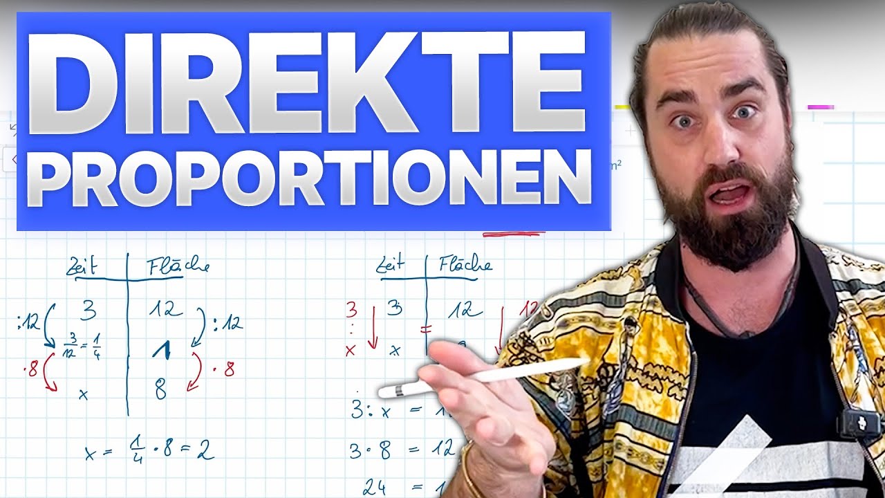Wie funktionieren Direkte Proportionen? Mathematik Leicht Erklärt