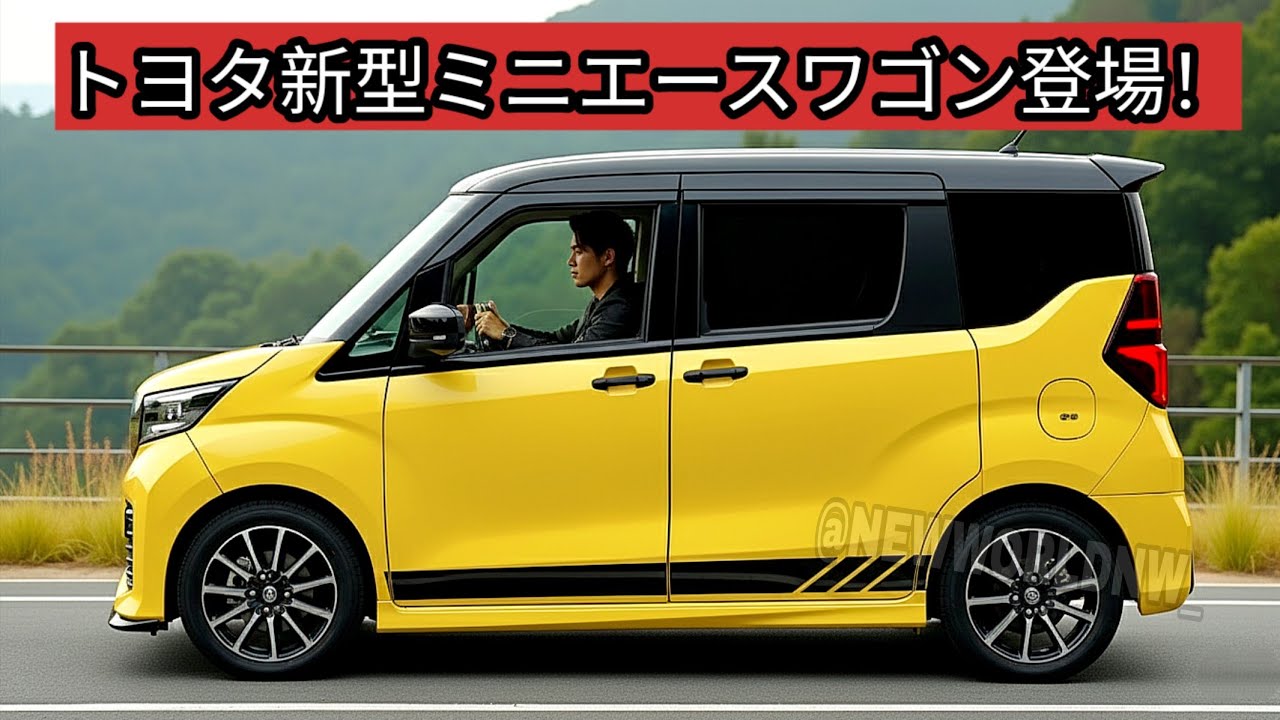 ２０２６トヨタ新型ミニエースワゴン登場、760ccハイブリッド搭載で価格168万円！軽自動車市場に激震！