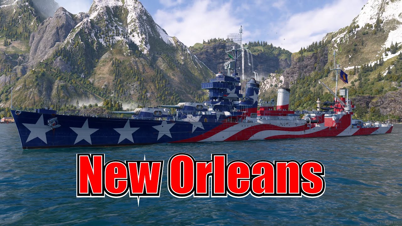 Path to The Baltimore! New Orleans (World of Warships Legends Xbox Series X) 4k