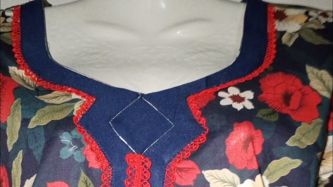 Mew neck design easy method like share subscribe 