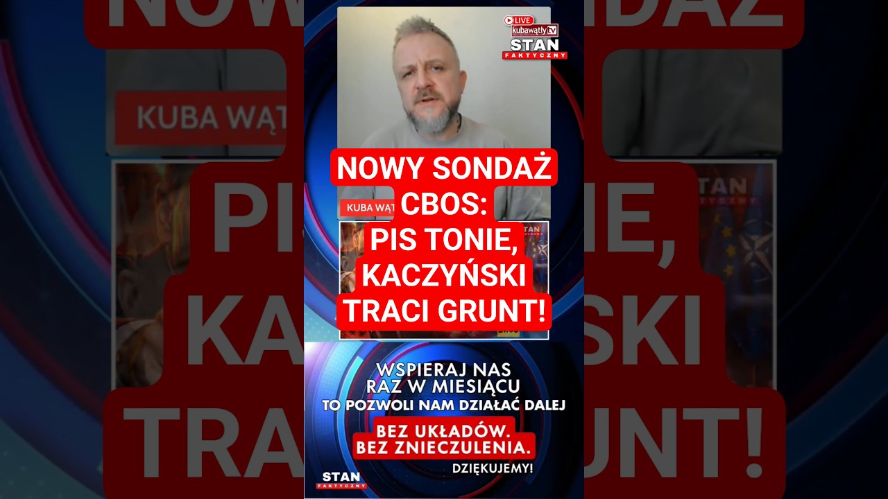 KRYZYS PiS WYBUCHŁ? CBOS, Kaczyński, Morawiecki, wojna frakcyjna, spadek PiS