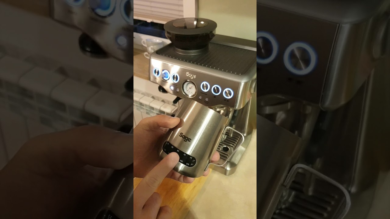 Niedzielna kawa ☕ latte art 🧡 Sage Barista Express tutorial