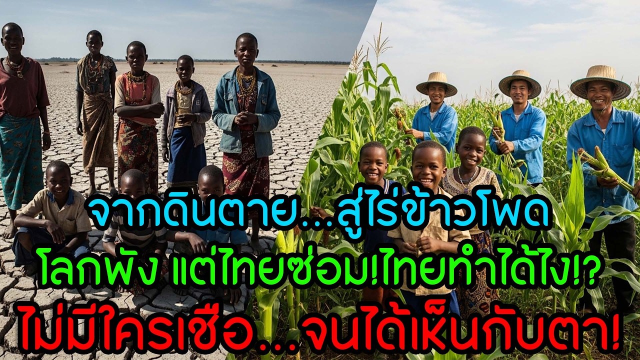 “จากดินตายสู่ไร่ข้าวโพด! คนทั้งแอฟริกาอึ้ง…ทีมไทยเปลี่ยนโลก!”