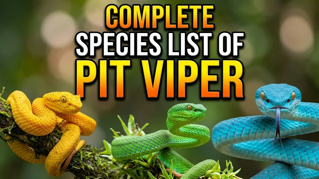 All PIT VIPER SNAKE SPECIES /TYPES OF PIT VIPER SNAKE / PIT VIPER SNAKE/ PIT VIPERS