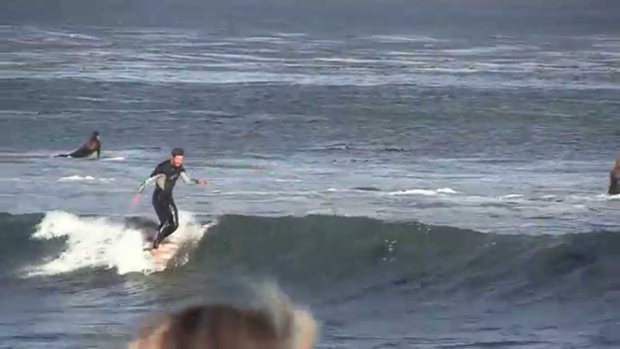 Surfing Santa Cruz -- 38th Ave Longboarding - Pleasure Point