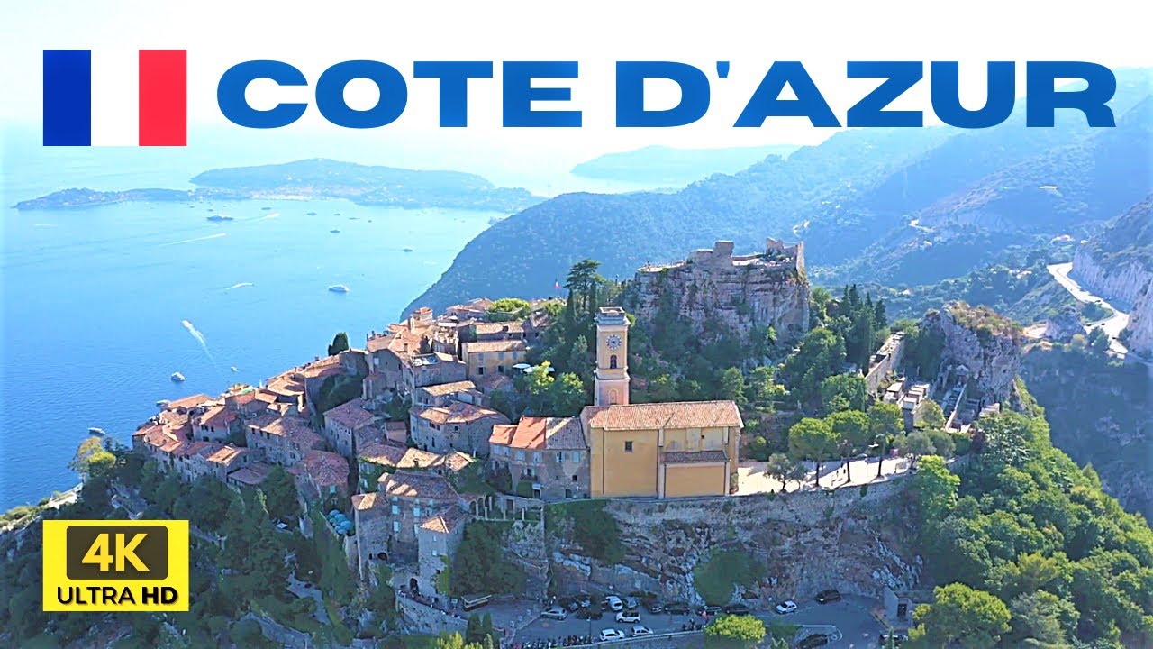🇫🇷 Côte d'Azur - French Riviera Tour :  Drone [4K]