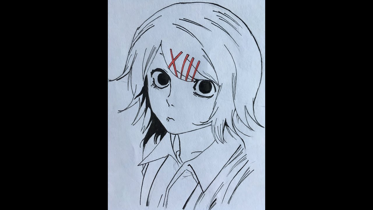how to draw Juuzou Suzuya Tokyo Ghoul step by step tutorial