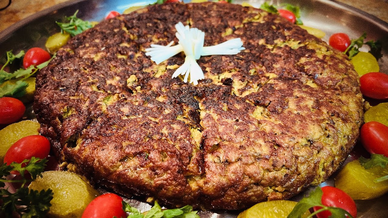 Kuku Bademjan (Persian Eggplant Frittata) - Cooking with Yousef