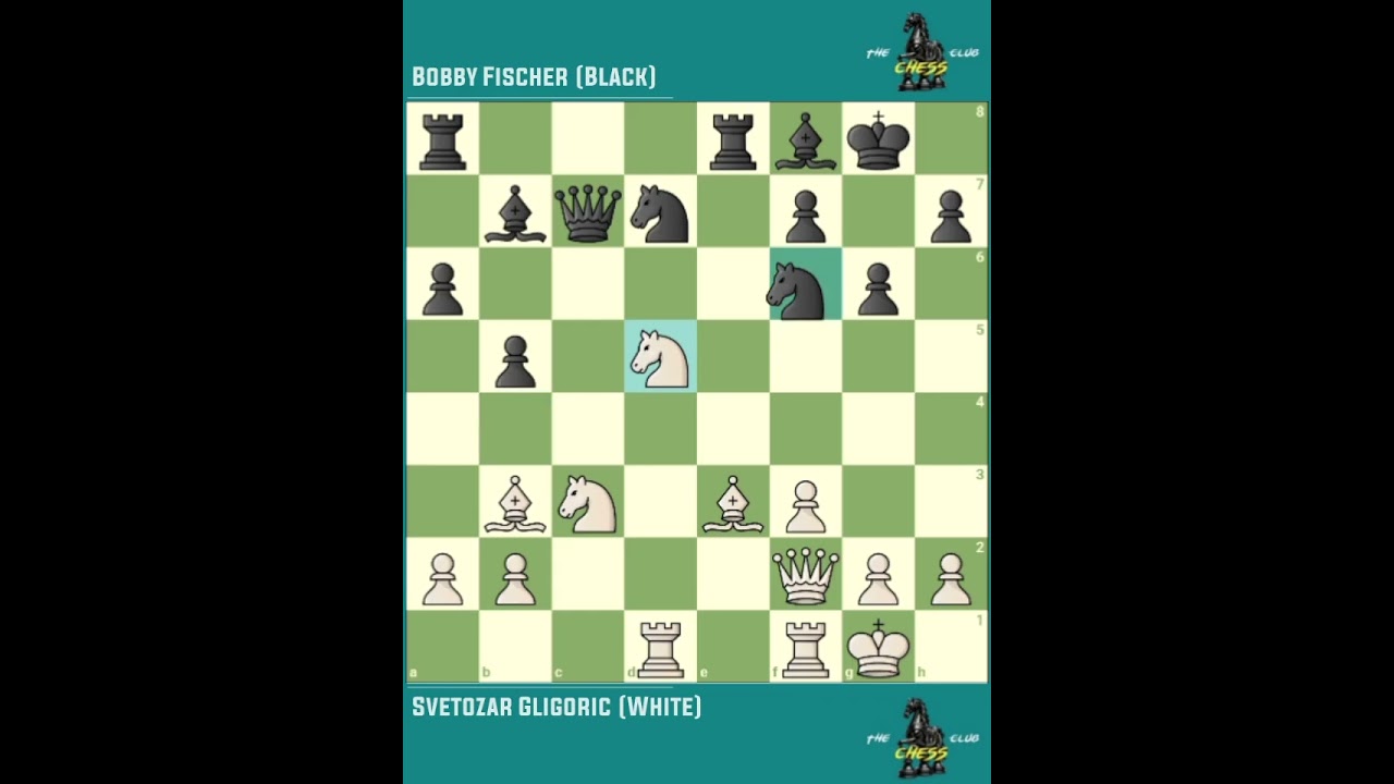 Svetozar Gligoric vs Bobby Fischer ◉ FIDE Interzonal Tournament  ‖ Stockholm → Sweden (1962)