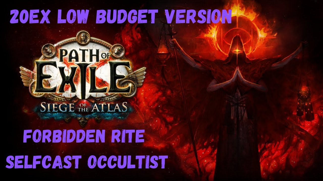 Definitive Low Budget Version | Forbidden Rite Selfcast Occultist Build Guide | PoE