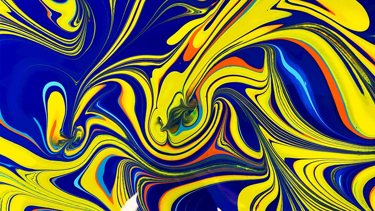 Acrylic Pouring | ABSTRACT ART for Beginners | Fluid Art with Marbles | Sarah Joy
