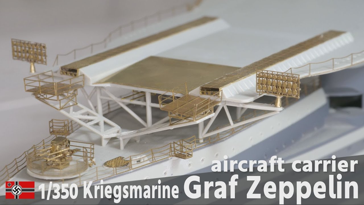 Немецкий военно-морской авианосец Graf Zeppelin часть 7 полетная палуба травление детали 1/350