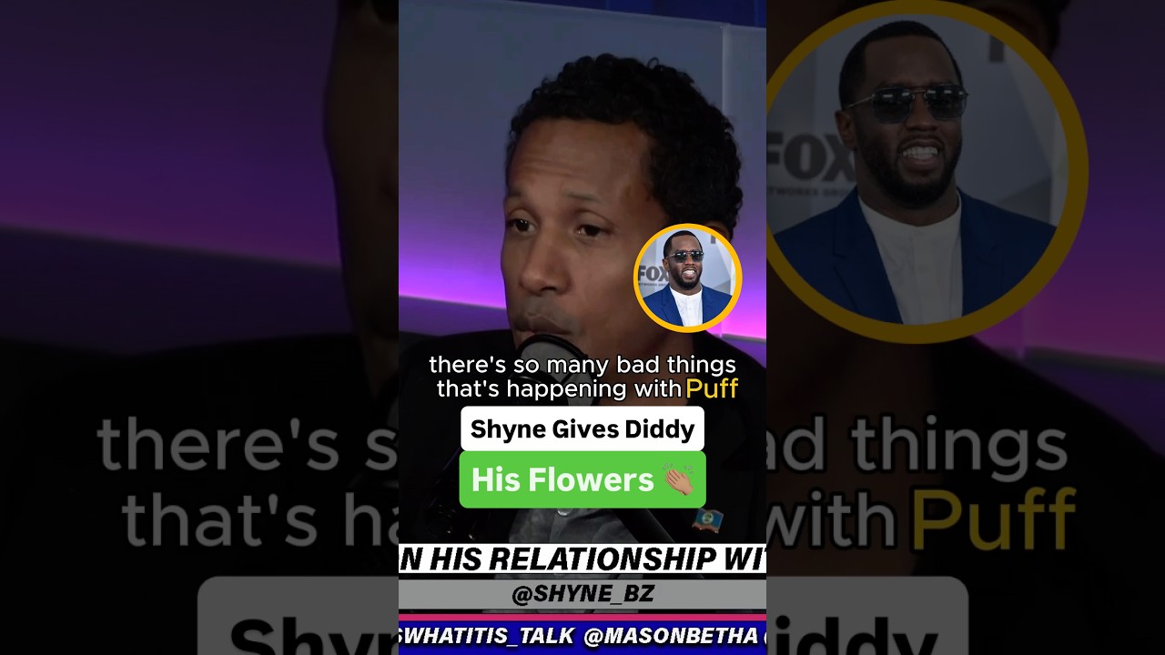 Shyne Gives Diddy His Flowers 👏🏽