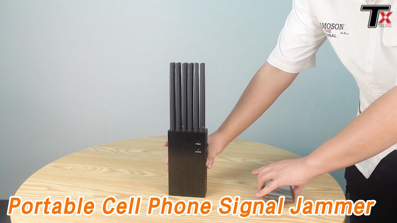 Handheld Portable Cell Phone Signal Jammer 12 Antennas Rechargeable Shockproof