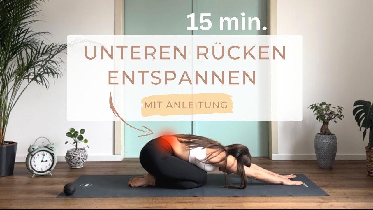 15 min. UNTEREN RÜCKEN entspannen - mobilisieren & dehnen | Schmerzen lindern und beweglich werden