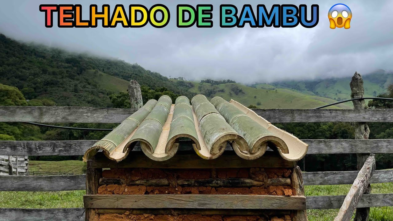 Como fazer um TELHADO de BAMBU - faça você mesmo