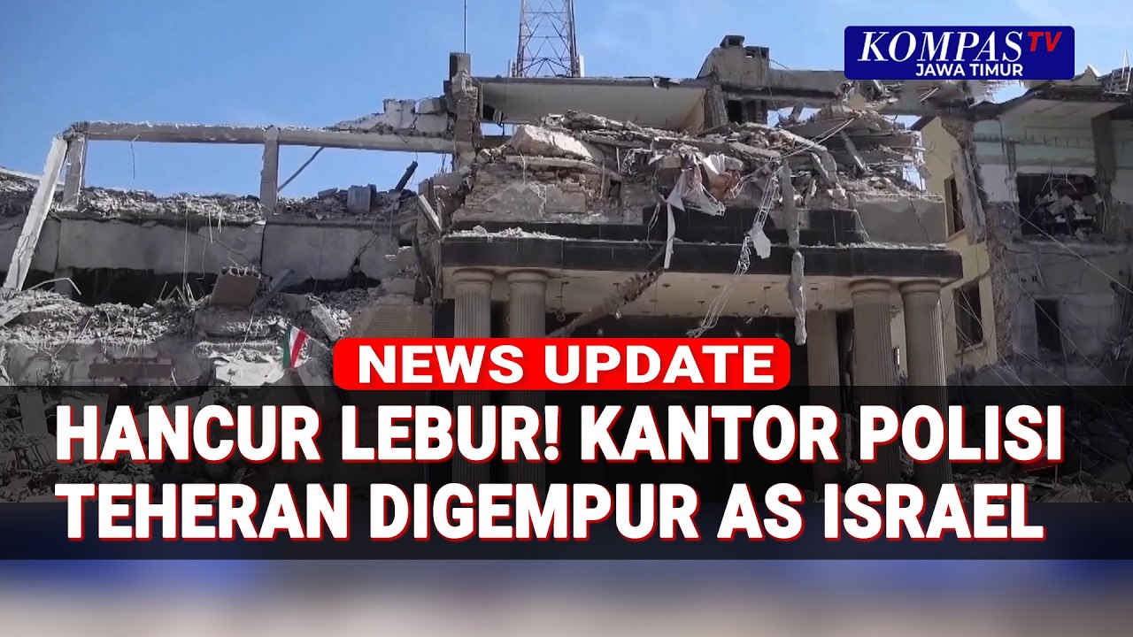 Mencekam! Potret Serangan Udara AS dan Israel Hancurkan Kantor Polisi di Teheran