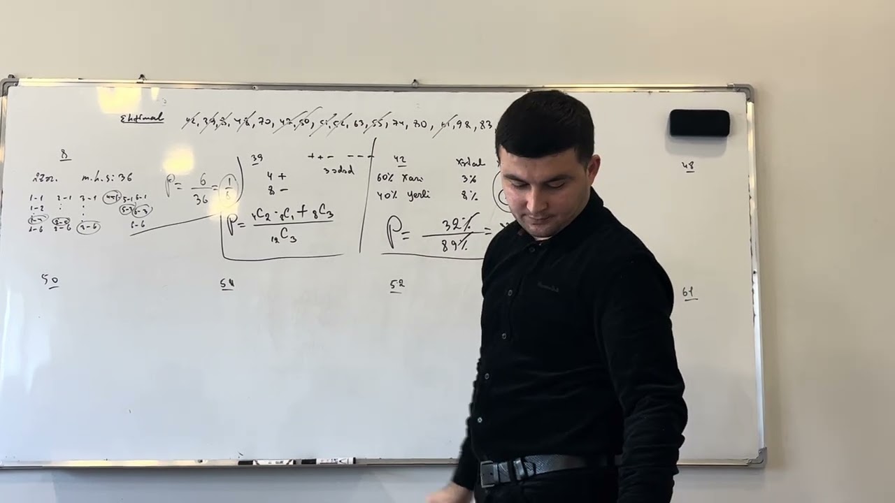 Ehtimal nəzəriyyəsi. 