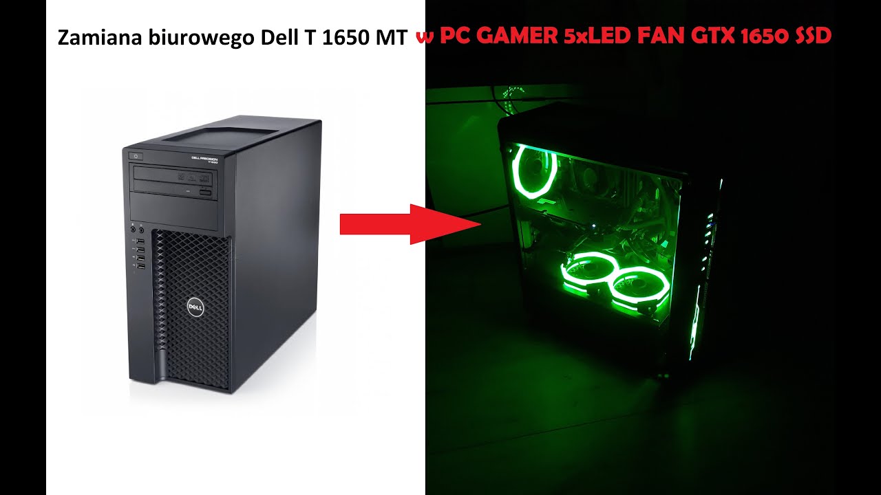 Tuning PC biurowy Dell Precision T1650 - PC GAMER LED