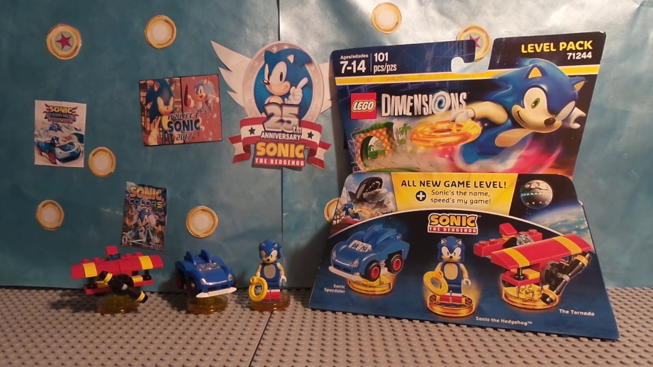 Sonic 25h Anniversary! lego dimensions year 2 sonic the hedgehog level pack 71244 review