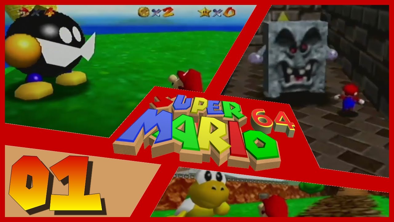 N64 - Super Mario 64 - Part01 - Niveau 1 et Niveau 2