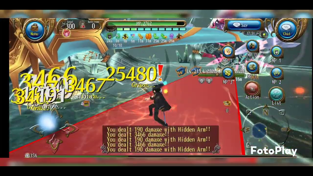 Toram magic halberd solo vs Venena 2 ulti